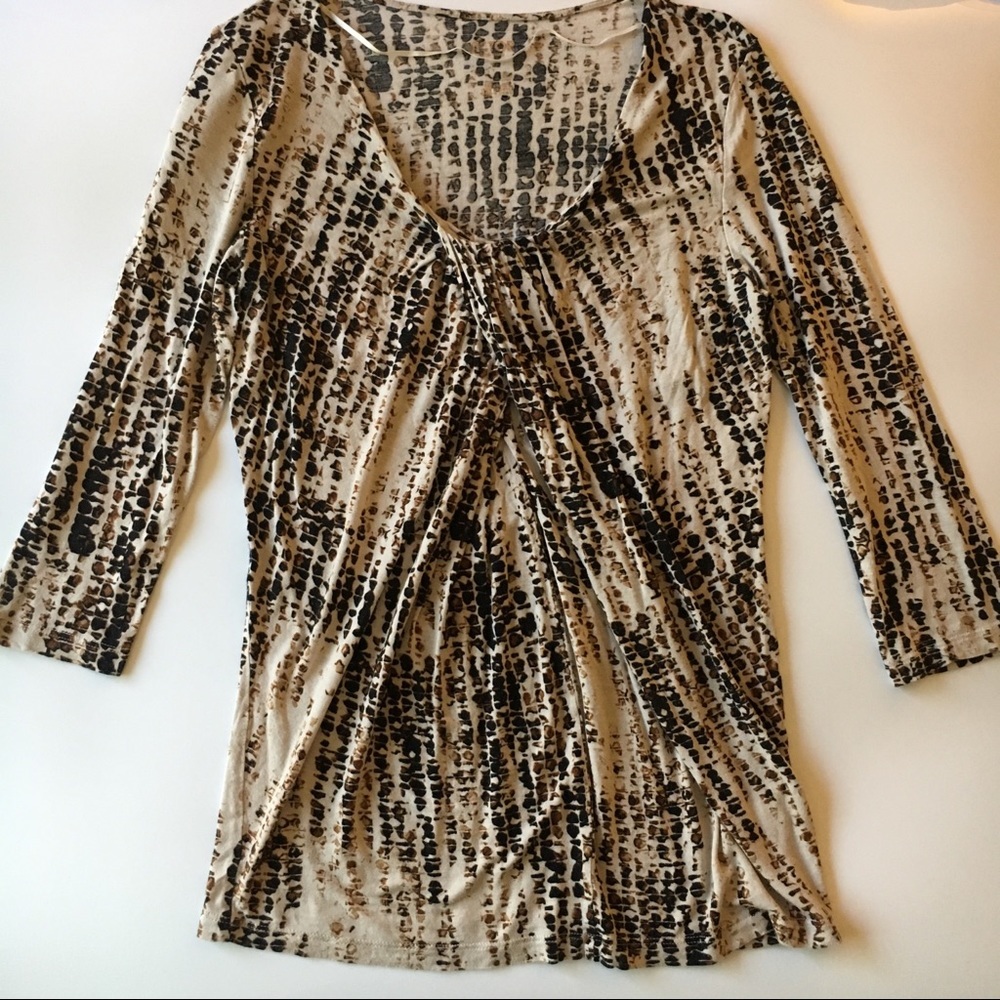 Victor Alfaro Animal Print Jersey Knit Size M